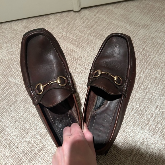 Gucci Chocolate Brown Driver Loafers - Picture 5 of 6